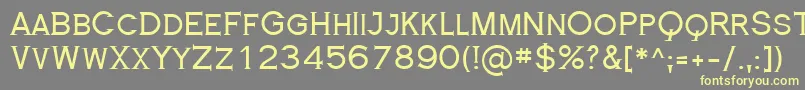 RoyalSerif Font – Yellow Fonts on Gray Background