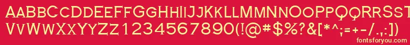 RoyalSerif Font – Yellow Fonts on Red Background