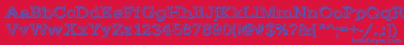 DayLight Font – Blue Fonts on Red Background