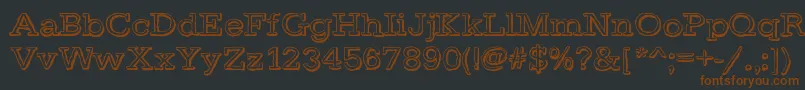 DayLight Font – Brown Fonts on Black Background