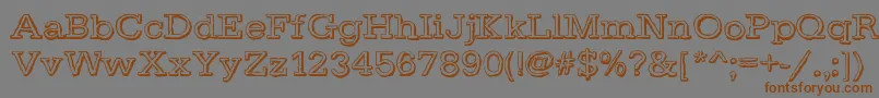 DayLight Font – Brown Fonts on Gray Background
