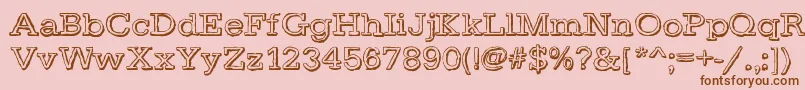 DayLight Font – Brown Fonts on Pink Background