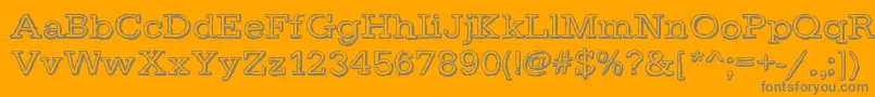 Weitere Informationen zur DayLight-Schriftart DayLight-Schriftart – Graue Schriften auf orangefarbenem Hintergrund