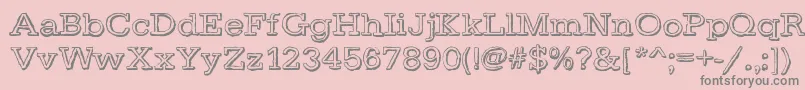 DayLight Font – Gray Fonts on Pink Background