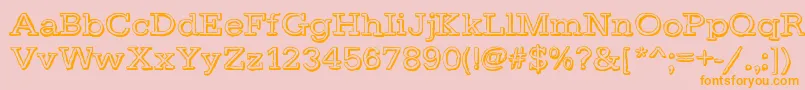 DayLight Font – Orange Fonts on Pink Background