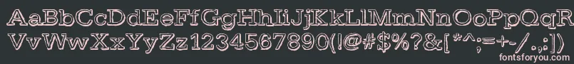 DayLight Font – Pink Fonts on Black Background