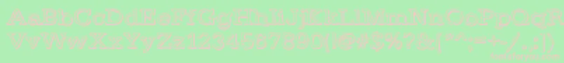 DayLight Font – Pink Fonts on Green Background