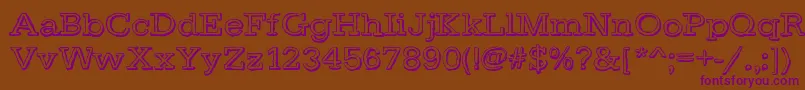 DayLight Font – Purple Fonts on Brown Background