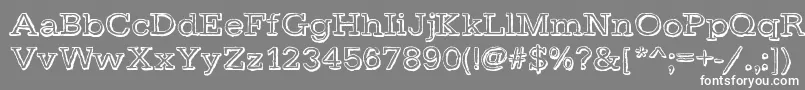 DayLight-Schriftart – Weiße Schriften auf grauem Hintergrund
