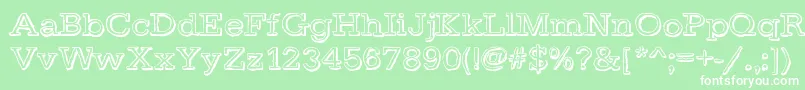 DayLight Font – White Fonts on Green Background