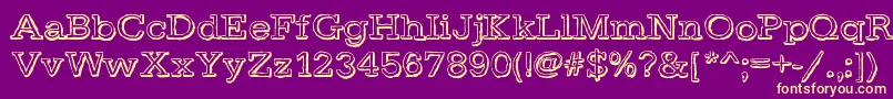 DayLight Font – Yellow Fonts on Purple Background