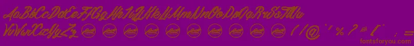 More about DaylightMoonlight PersonalUseOnly Font DaylightMoonlight PersonalUseOnly Font – Brown Fonts on Purple Background