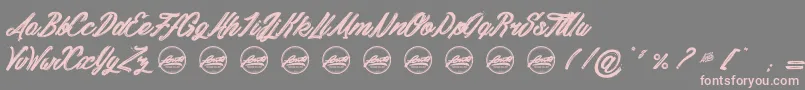 DaylightMoonlight PersonalUseOnly Font – Pink Fonts on Gray Background
