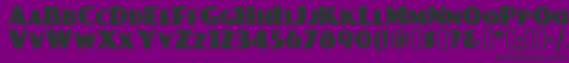 フォントDAYPBL   – 紫の背景に黒い文字