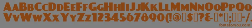 DAYPBL   Font – Brown Fonts on Gray Background