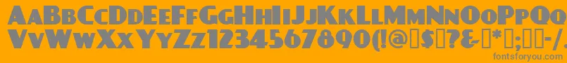 DAYPBL   Font – Gray Fonts on Orange Background