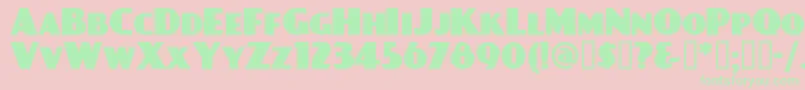 DAYPBL   Font – Green Fonts on Pink Background