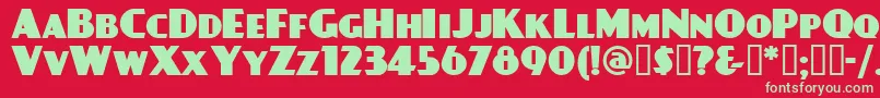 DAYPBL   Font – Green Fonts on Red Background