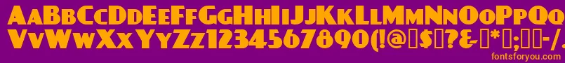 DAYPBL   Font – Orange Fonts on Purple Background