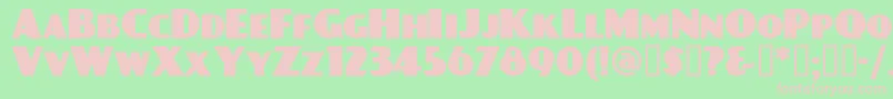 DAYPBL   Font – Pink Fonts on Green Background