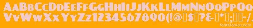 DAYPBL   Font – Pink Fonts on Orange Background