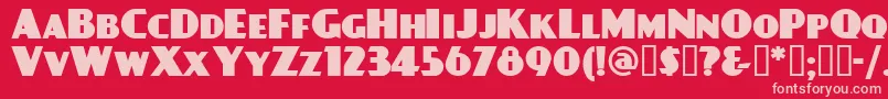 DAYPBL   Font – Pink Fonts on Red Background