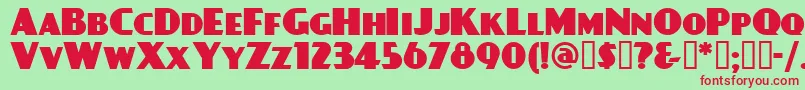 DAYPBL   Font – Red Fonts on Green Background