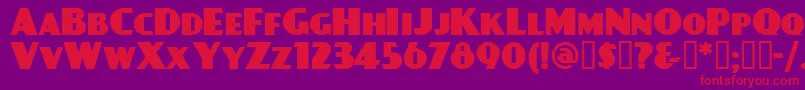 DAYPBL   Font – Red Fonts on Purple Background