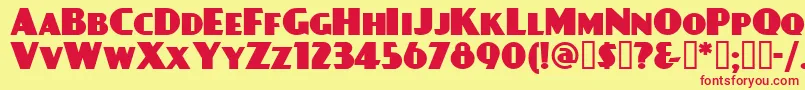 DAYPBL   Font – Red Fonts on Yellow Background