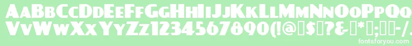 DAYPBL   Font – White Fonts on Green Background