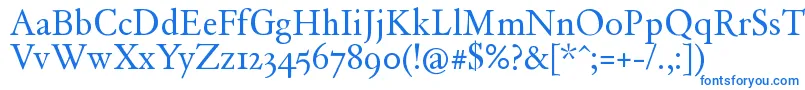 DAYROM   Font – Blue Fonts on White Background