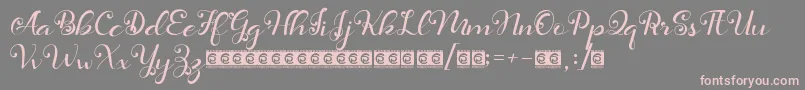 Daysha PersonalUse Font – Pink Fonts on Gray Background