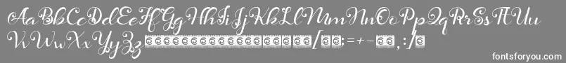Daysha PersonalUse Font – White Fonts on Gray Background