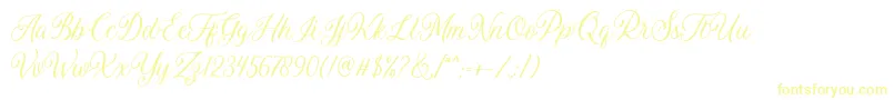 Шрифт Daytonia Free – жёлтые шрифты