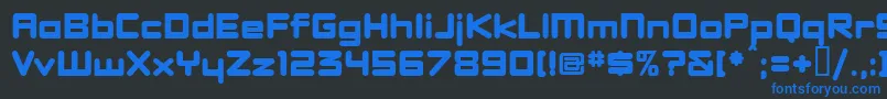 DBXLNEW  Font – Blue Fonts on Black Background