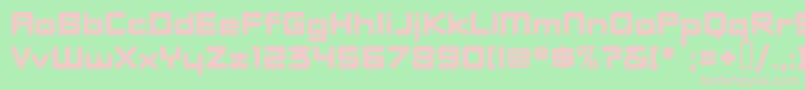 DBXLNEW  Font – Pink Fonts on Green Background