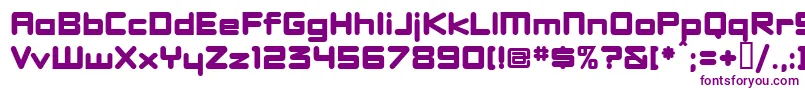 DBXLNEW  Font – Purple Fonts on White Background