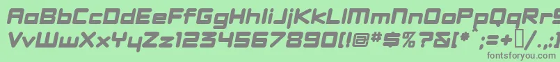 DBXLNEWI Font – Gray Fonts on Green Background
