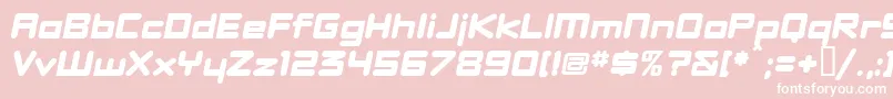 DBXLNEWI Font – White Fonts on Pink Background