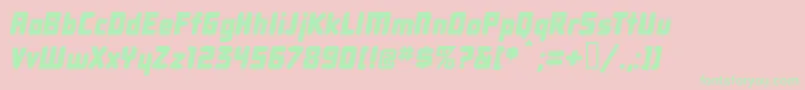 DBXLNI   Font – Green Fonts on Pink Background