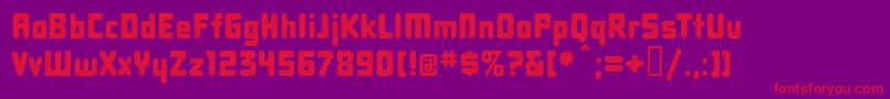 DBXLNN   Font – Red Fonts on Purple Background