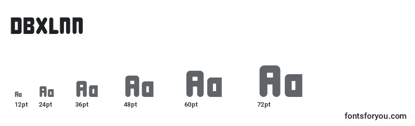 DBXLNN   (124592) Font Sizes