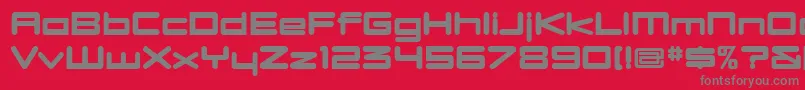 DBXLNUW  Font – Gray Fonts on Red Background