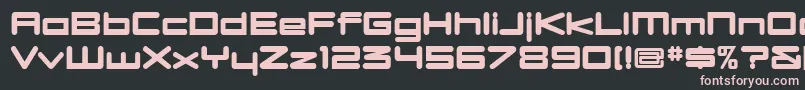 DBXLNUW  Font – Pink Fonts on Black Background