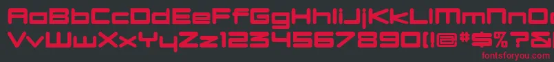 DBXLNUW  Font – Red Fonts on Black Background