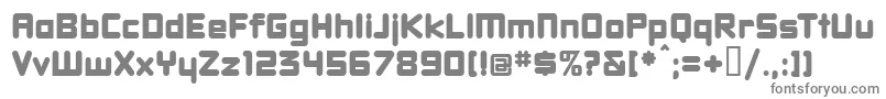 フォントDBXLNW   – 白い背景に灰色の文字