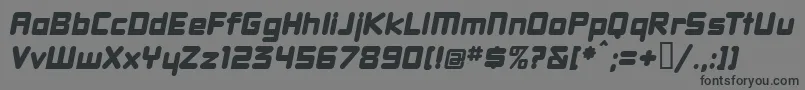 DBXLNWI  Font – Black Fonts on Gray Background