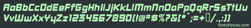 DBXLNWI  Font – Green Fonts on Black Background