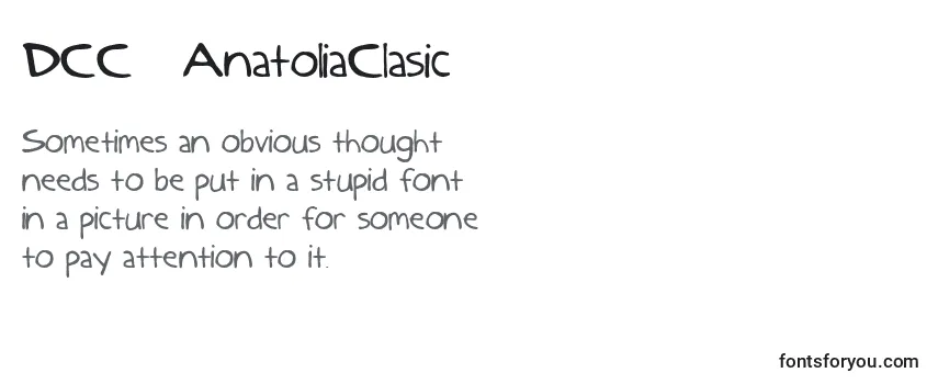 DCC   AnatoliaClasic-fontti