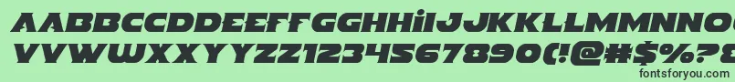 Indigodemonsemital Font – Black Fonts on Green Background